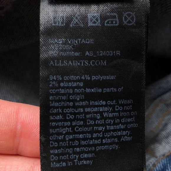 All Saints Mast Distressed Skinny Jeans - Picture 6 of 12